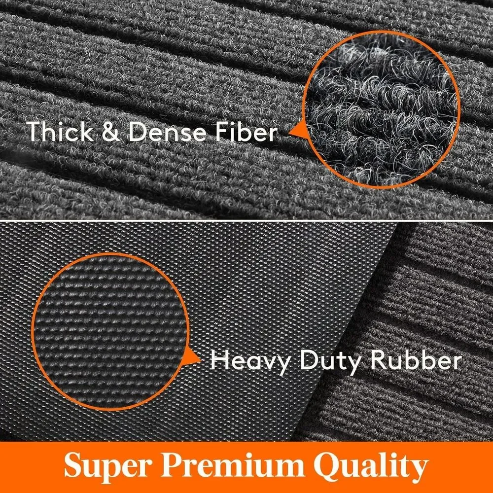 2-Pack Indoor Door Mat Heavy Duty Non Slip Rubber Backing Doormat 29.5
